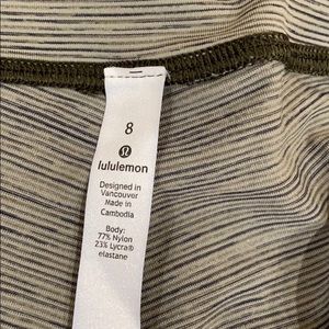 Lululemon Striped Leggings